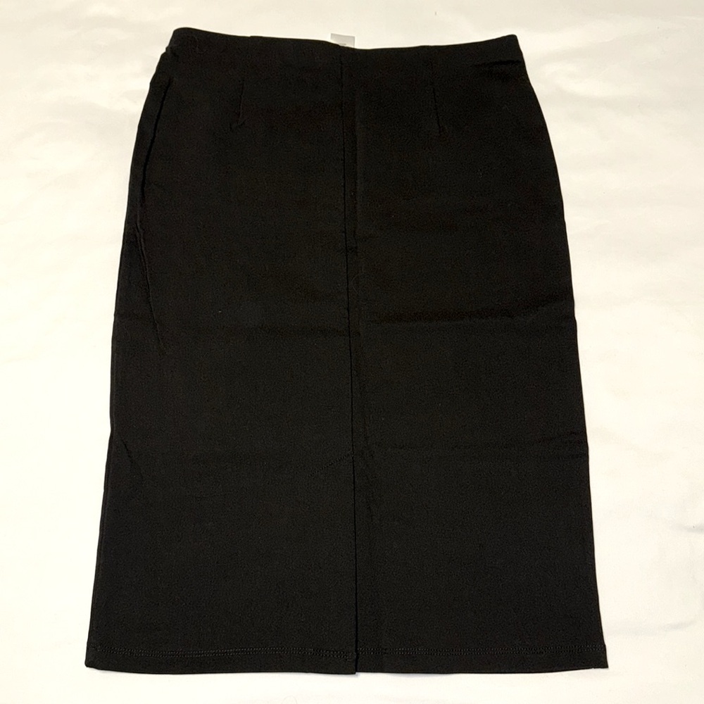 NWT 89th & Madison Black Bodycon Pull On Pencil Skirt Midi Small - Picture 5 of 6